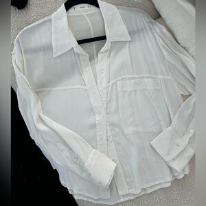 White Mango button-up blouse | size XS |